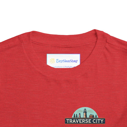 Vintage Traverse City Unisex Toddler Short Sleeve Tee