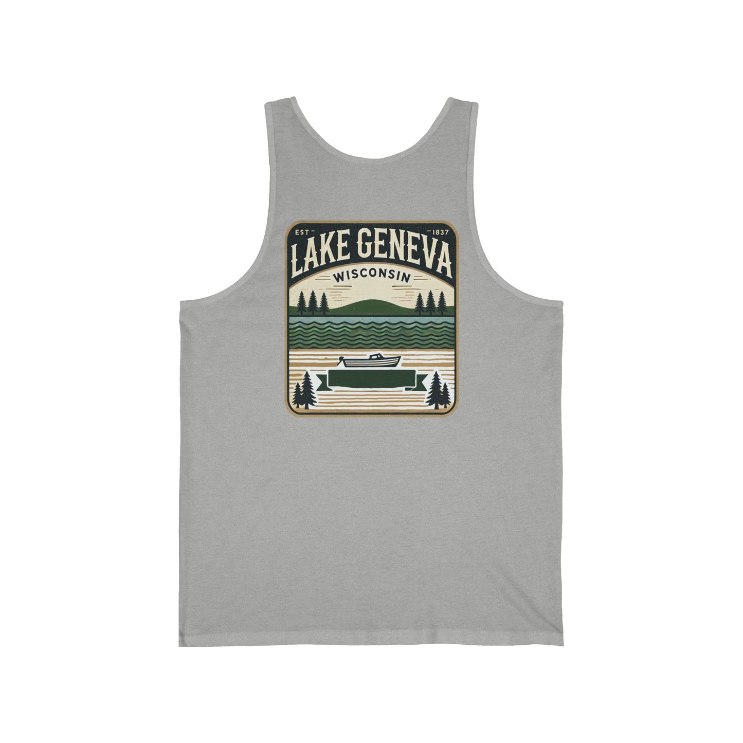 Vintage Lake Geneva Unisex Jersey Tank