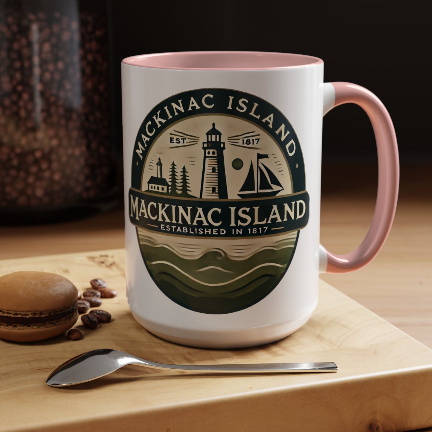 Vintage Mackinac Island Accent Coffee Mug