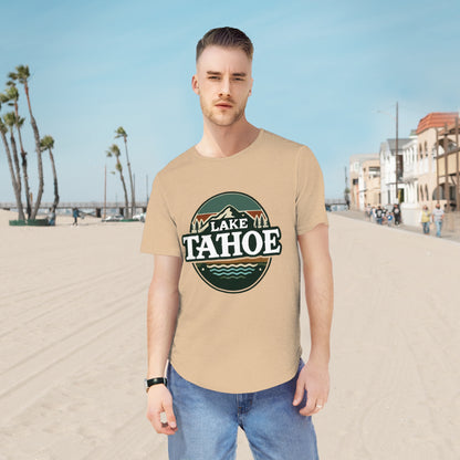 Vintage Lake Tahoe Men's Jersey Curved Hem Tee