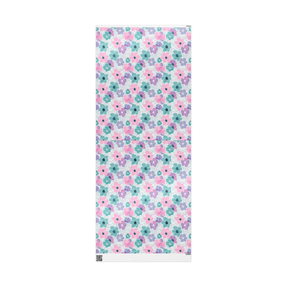 Pastel Floral Print Wrapping Paper
