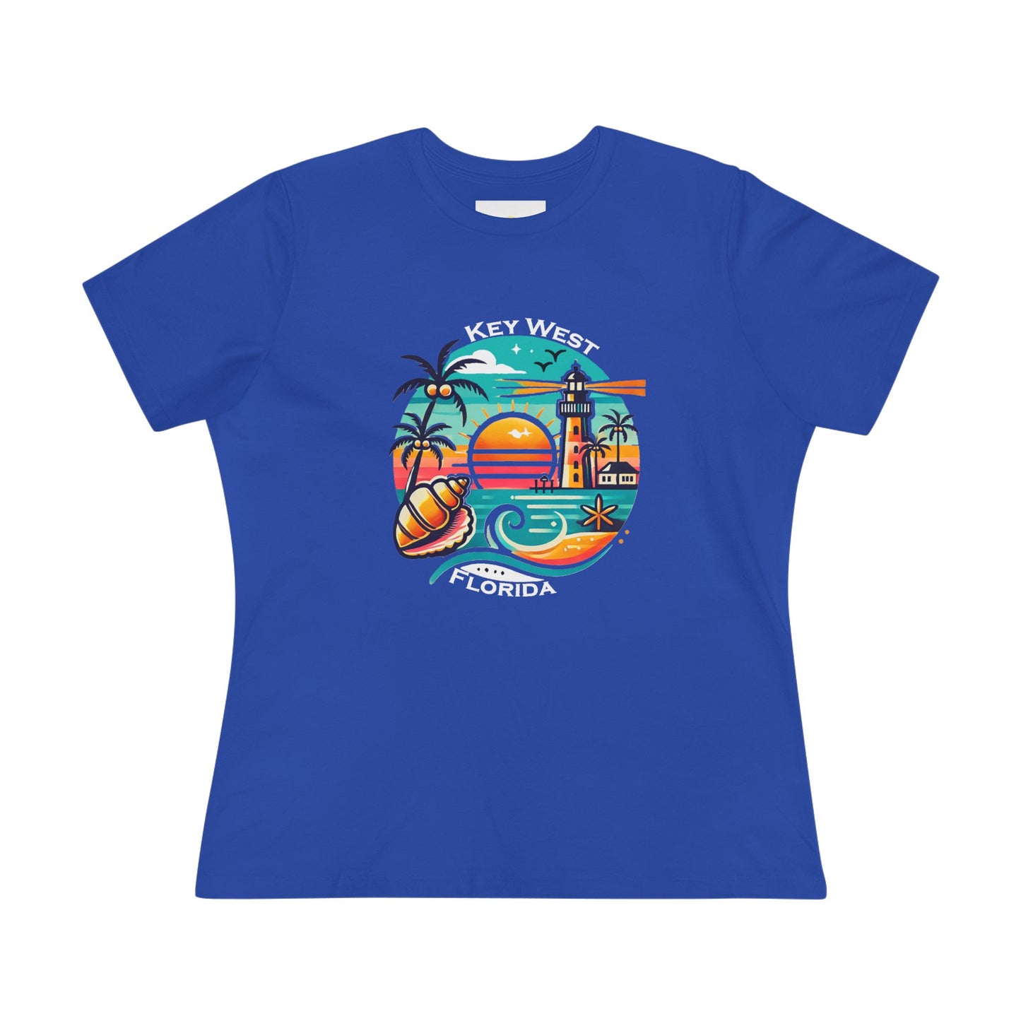 Vibrant Key West Women's Cotton Tee