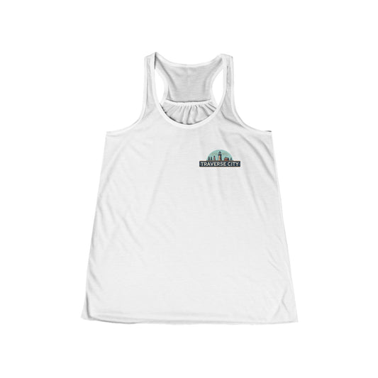 Vintage Traverse City Women's Flowy Racerback Tank