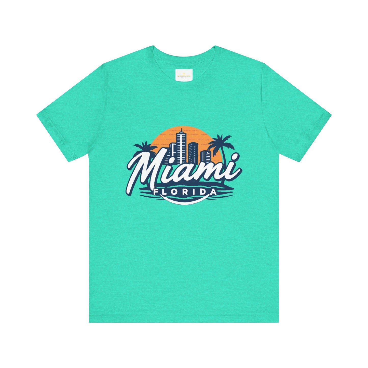 Retro Miami Unisex Jersey Short Sleeve Tee