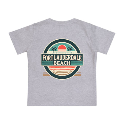 Vintage Fort Lauderdale Unisex Baby Short Sleeve T-Shirt