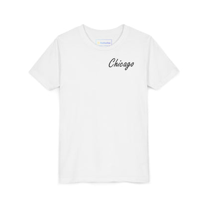 Elegant Chicago Skyline Unisex Youth Short Sleeve Tee
