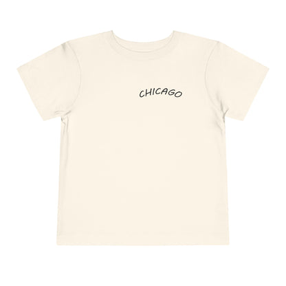 Retro Chicago Sunset Unisex Toddler Short Sleeve Tee