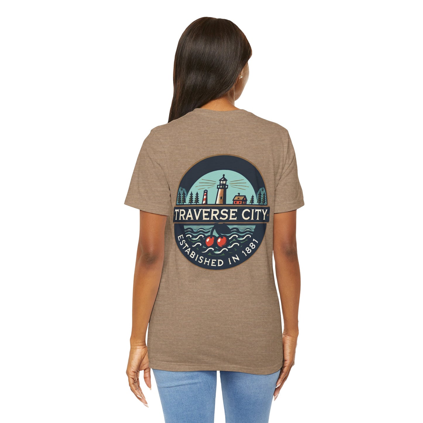Vintage Traverse City Unisex Jersey Short Sleeve Tee