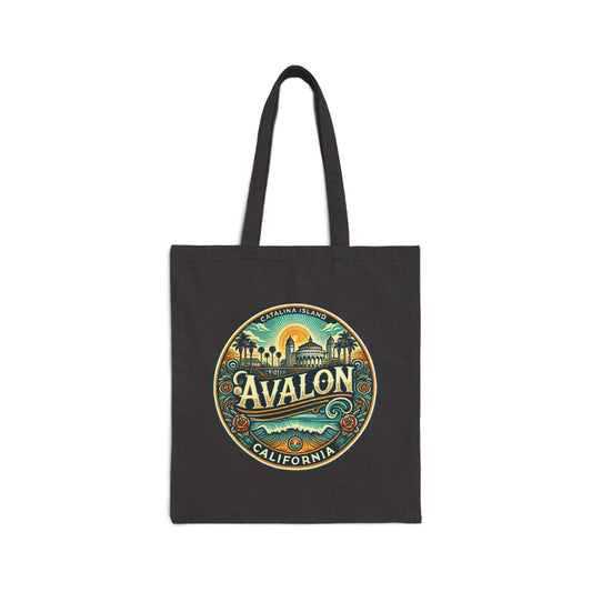 Elegant Avalon Cotton Canvas Tote Bag