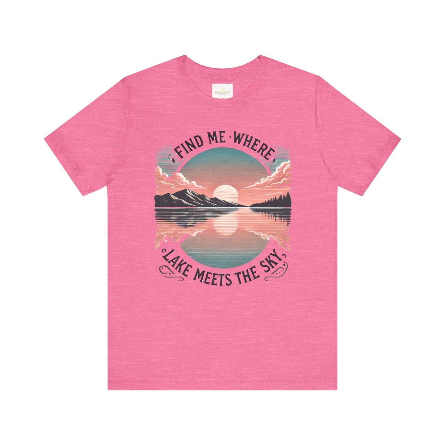 Find Me Where Lake Meets Sky Jersey Short Sleeve Tee