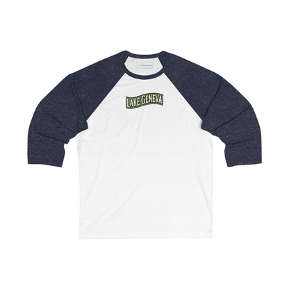 Retro Lake Geneva Men's 3/4 Sleeve Baseball Tee