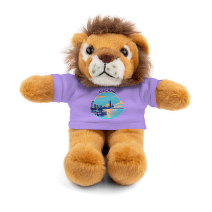 Retro Chicago Sunset Stuffed Animals with Tee