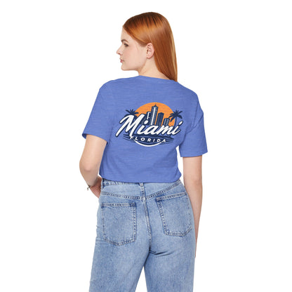 Retro Miami Unisex Jersey Short Sleeve Tee