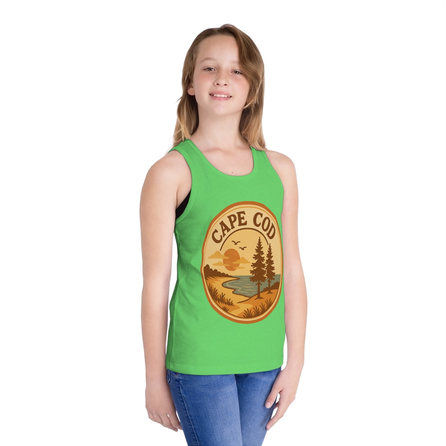 Rustic Cape Cod Unisex Kids Jersey Tank Top