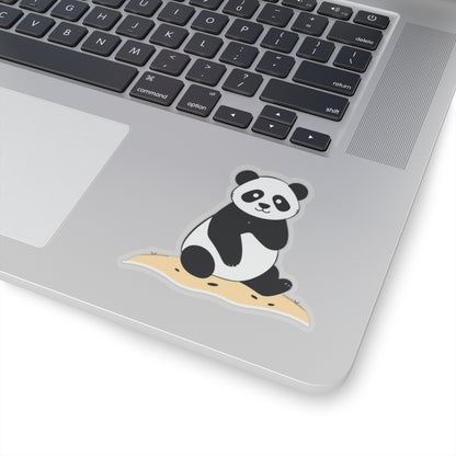 Beach Panda Kiss-Cut Sticker