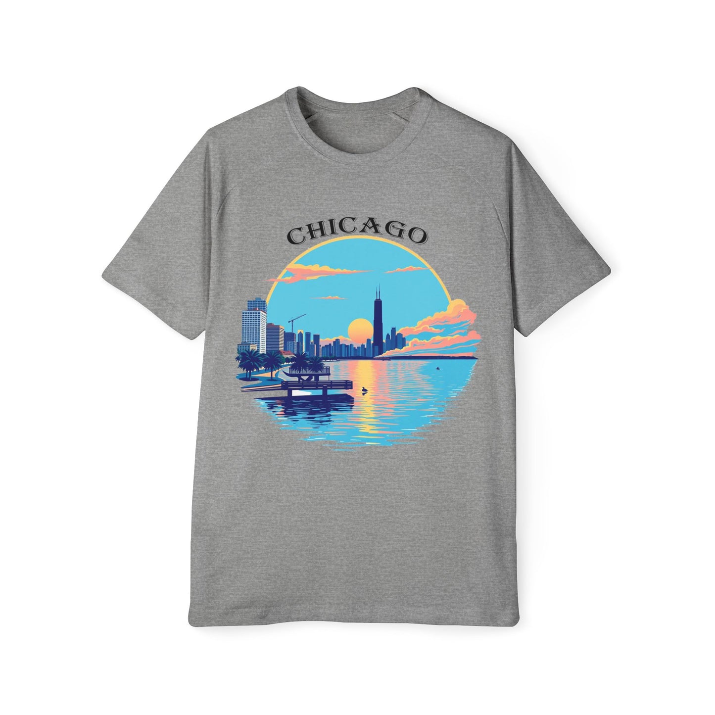 Retro Chicago Men's Raglan T-Shirt