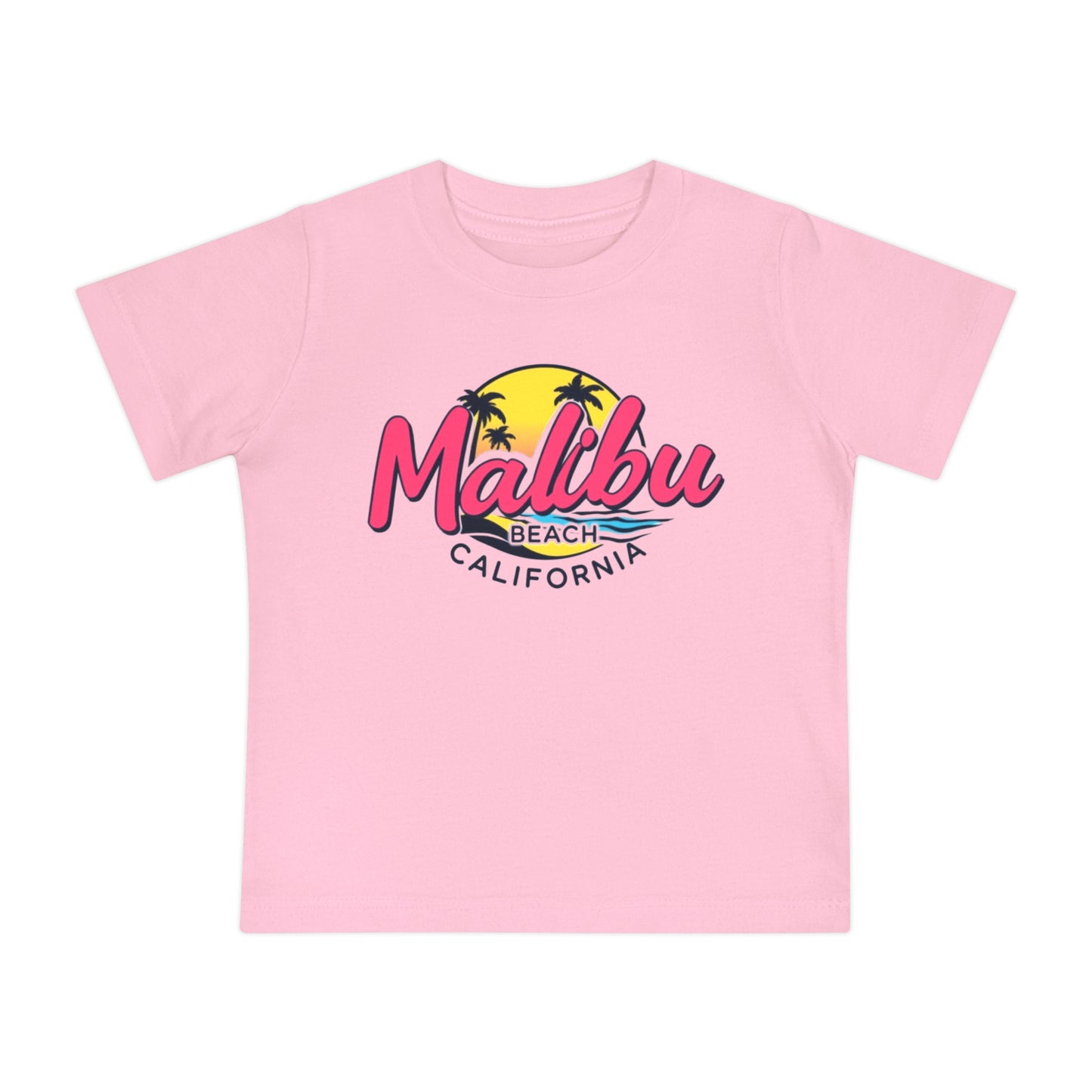 Retro Malibu Unisex Baby Short Sleeve T-Shirt