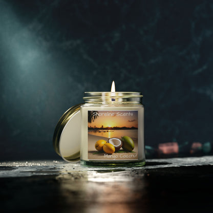 Mango Coconut Scented Candle (Apricot Wax)