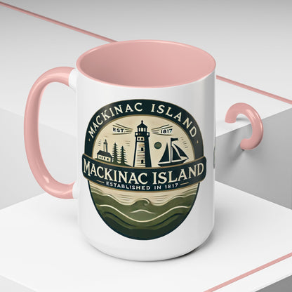 Vintage Mackinac Island Accent Coffee Mug