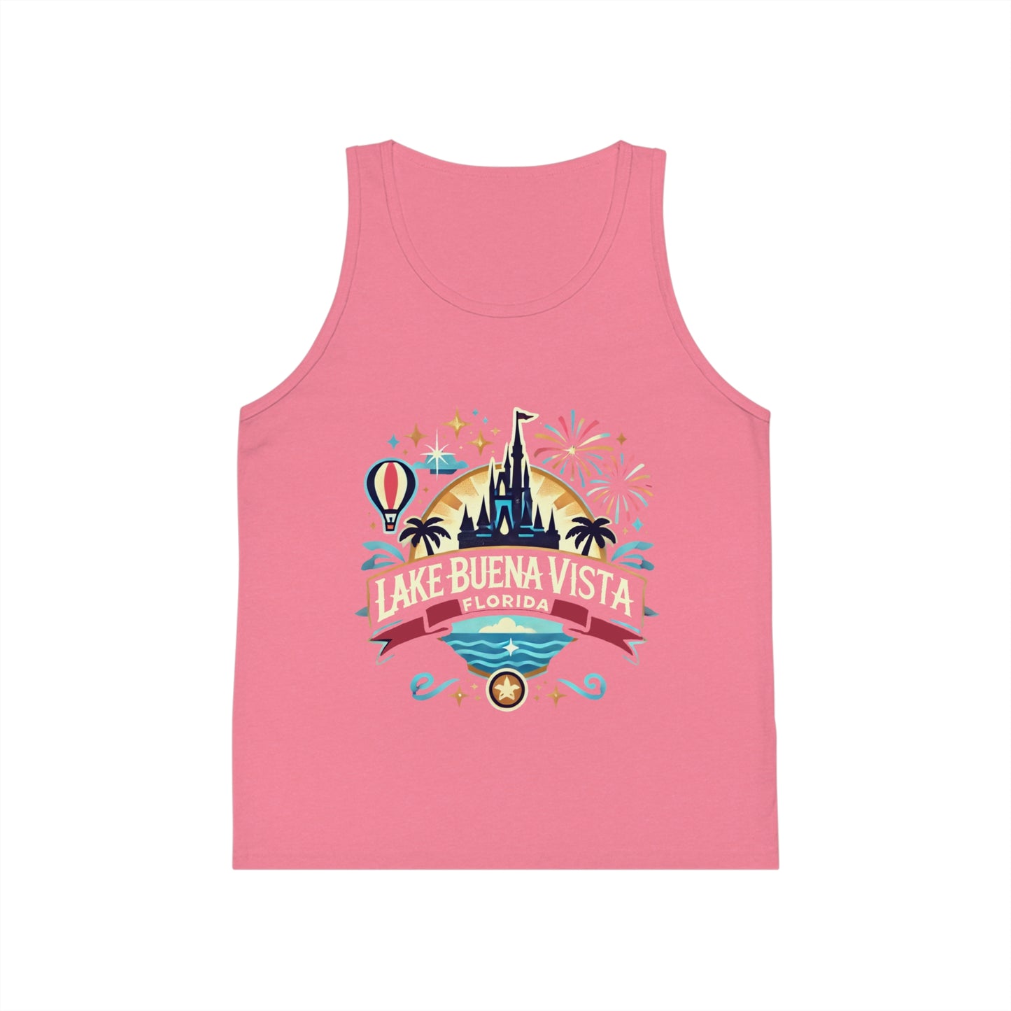 Adventurous Lake Buena Vista Unisex Kids Jersey Tank Top