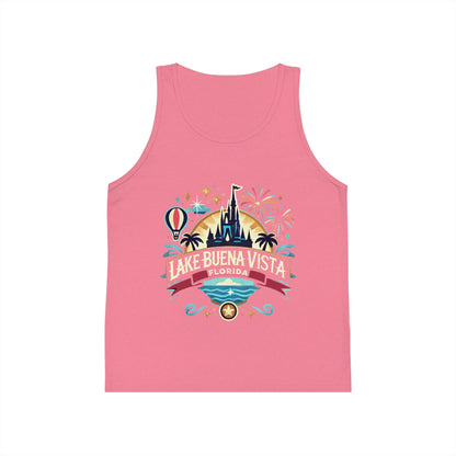 Adventurous Lake Buena Vista Unisex Kids Jersey Tank Top