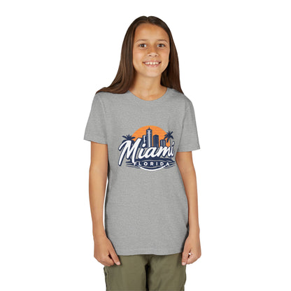 Retro Miami Unisex Youth Short Sleeve Tee