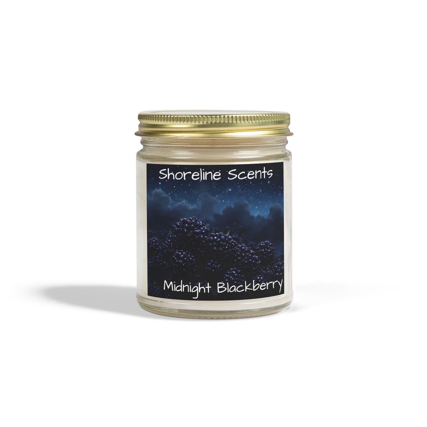 Midnight Blackberry Scented Candle (Apricot Wax)