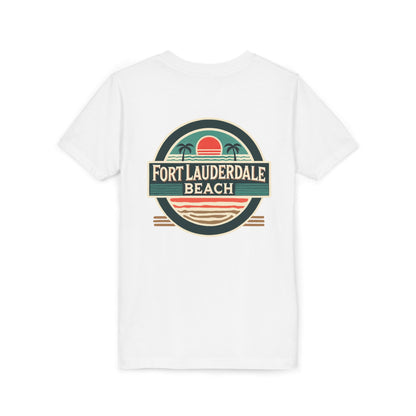 Vintage Fort Lauderdale Unisex Youth Short Sleeve Tee