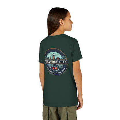 Vintage Traverse City Unisex Youth Short Sleeve Tee