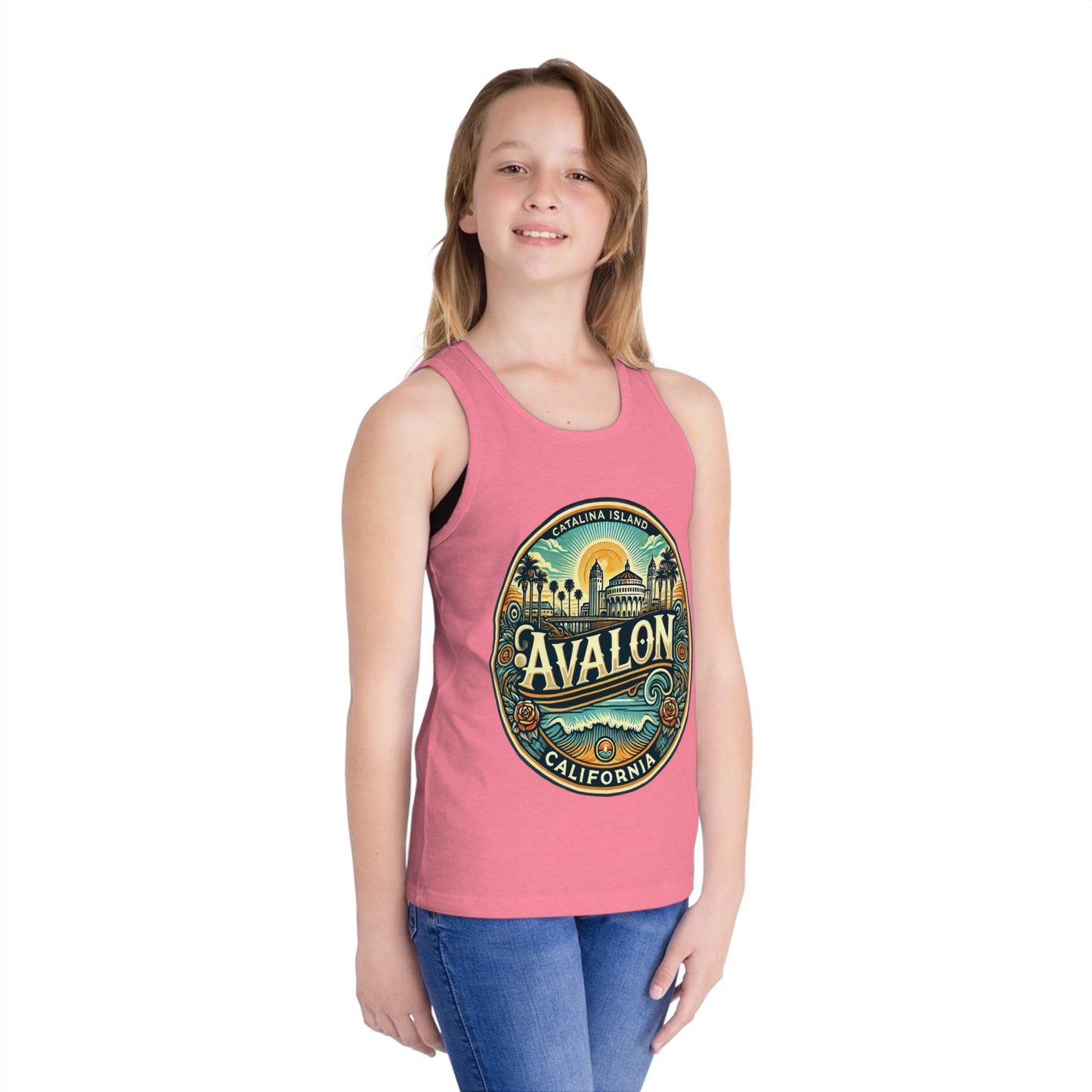 Elegant Avalon Unisex Kids Jersey Tank Top
