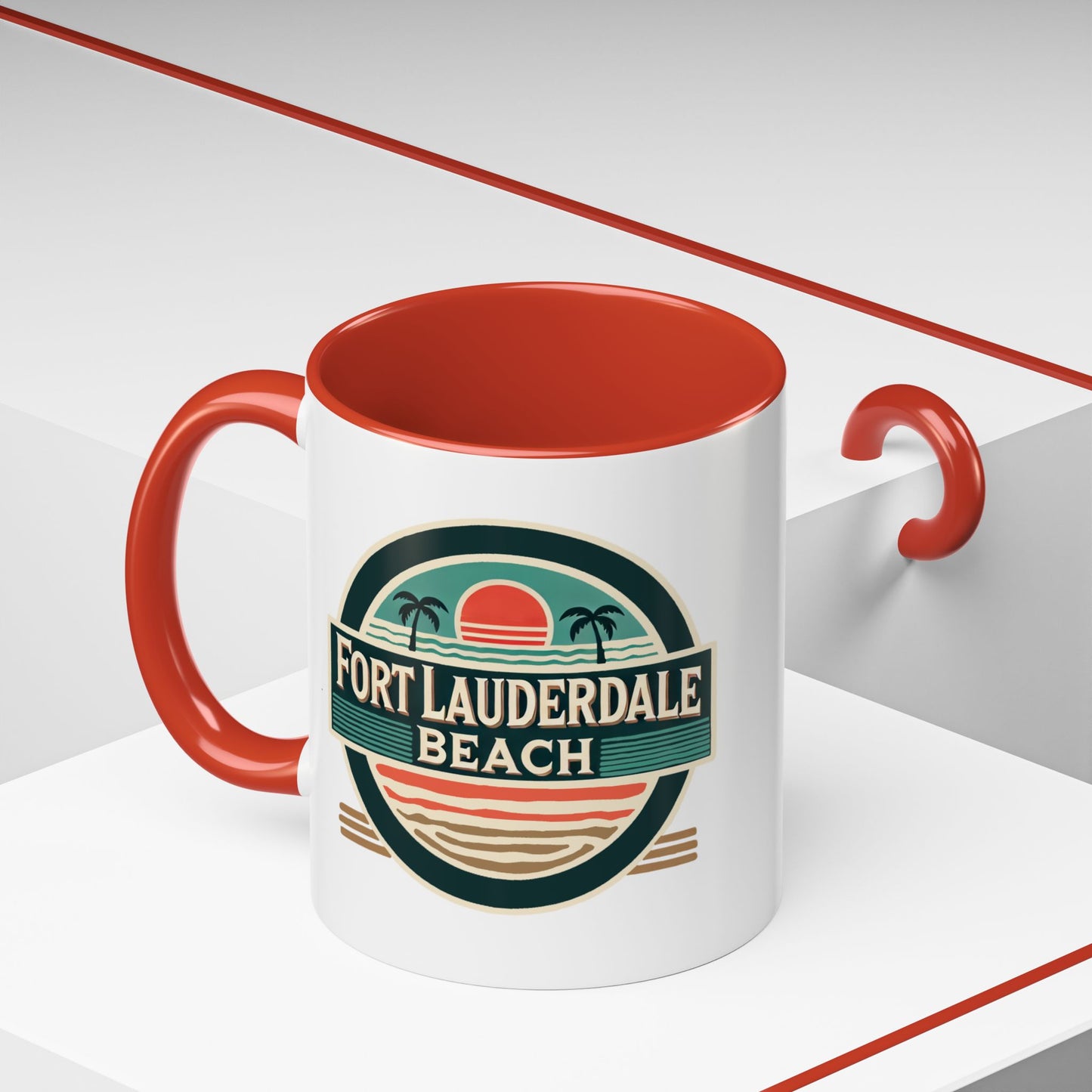 Vintage Fort Lauderdale Accent Coffee Mug