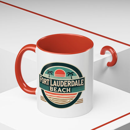 Vintage Fort Lauderdale Accent Coffee Mug