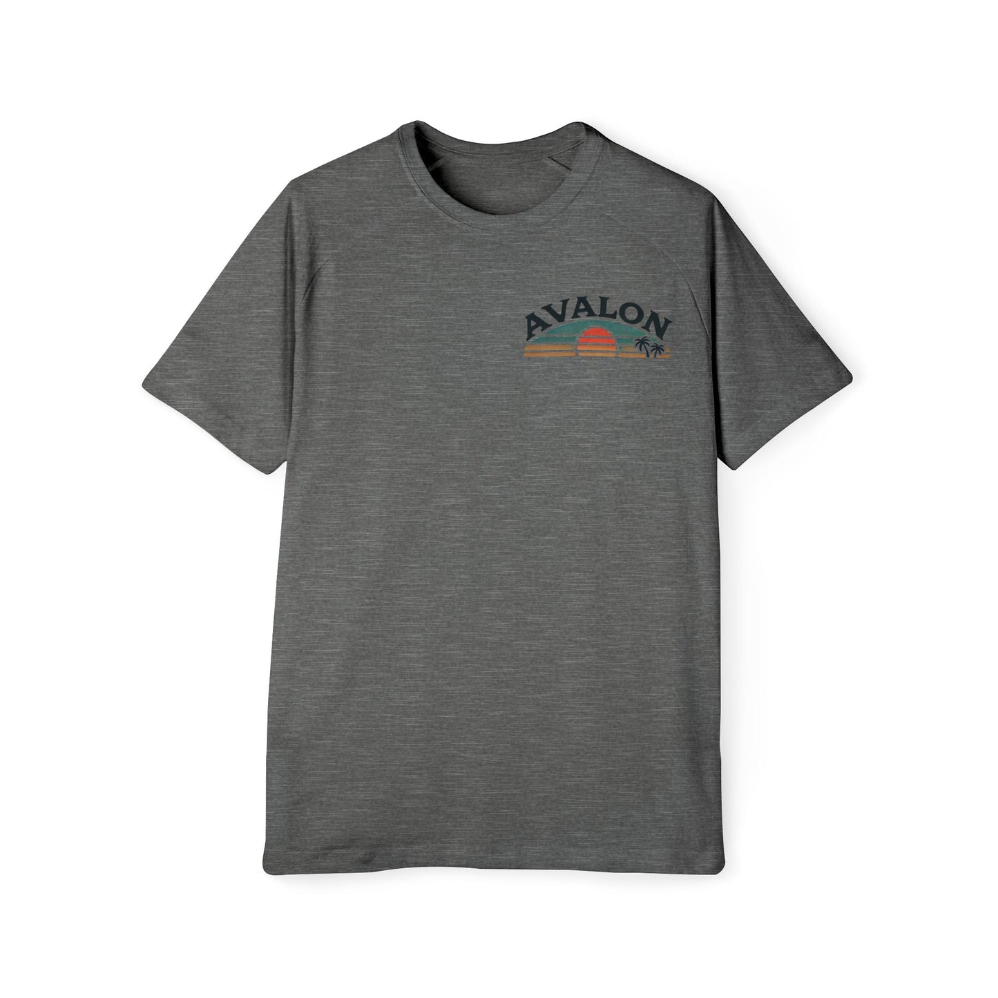 Retro Avalon Sunset Men's Raglan T-Shirt