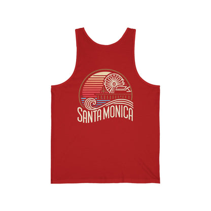 Vibrant Santa Monica Unisex Jersey Tank