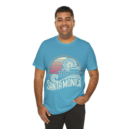 Vibrant Santa Monica Unisex Jersey Short Sleeve Tee