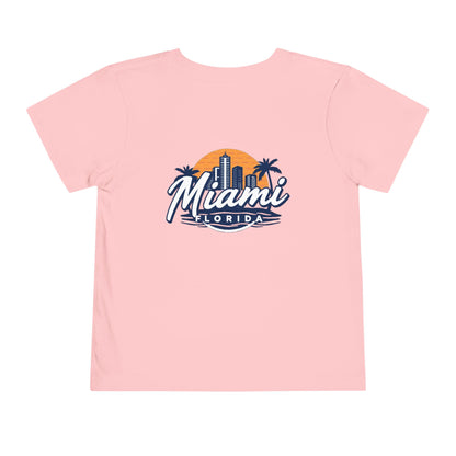 Retro Miami Unisex Toddler Short Sleeve Tee