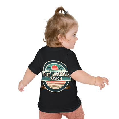 Vintage Fort Lauderdale Unisex Baby Short Sleeve T-Shirt