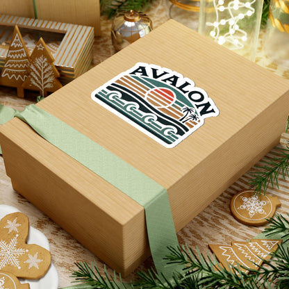 Retro Avalon Kiss-Cut Sticker
