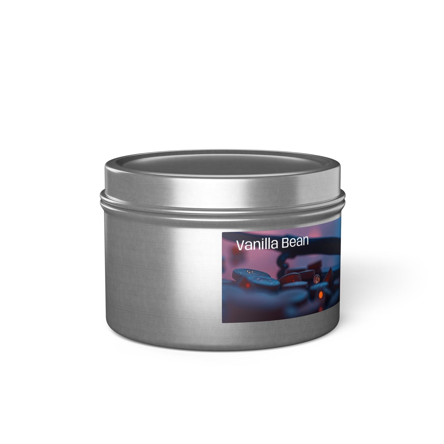 Vanilla Bean Scented Rustic Tin Candle