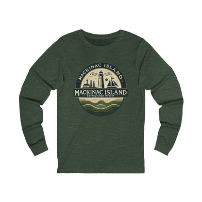 Vintage Mackinac Island Unisex Jersey Long Sleeve Tee