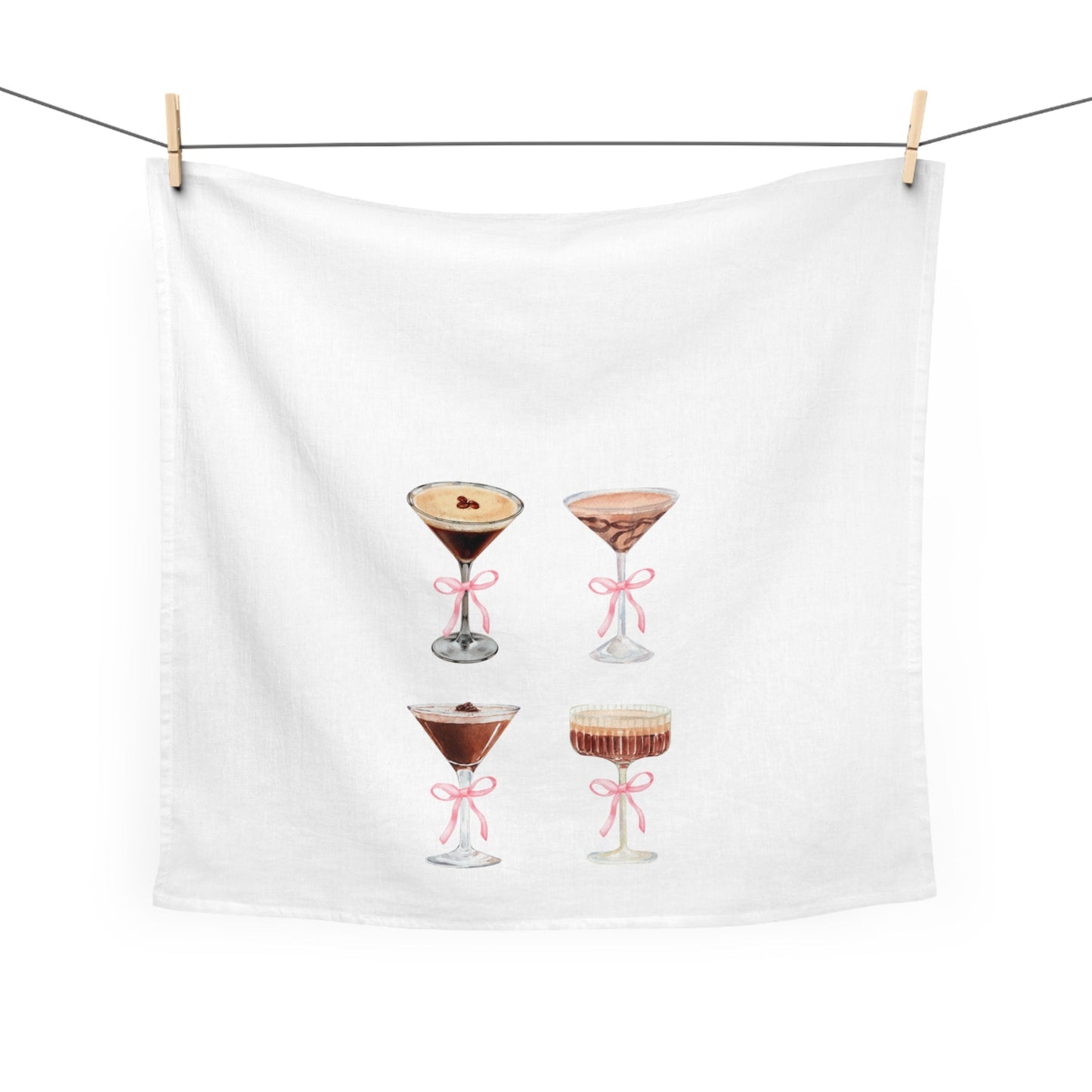 Chic Coquette Dish Towel - Espresso Martini Decor
