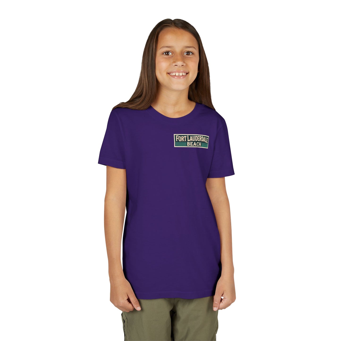 Vintage Fort Lauderdale Unisex Youth Short Sleeve Tee