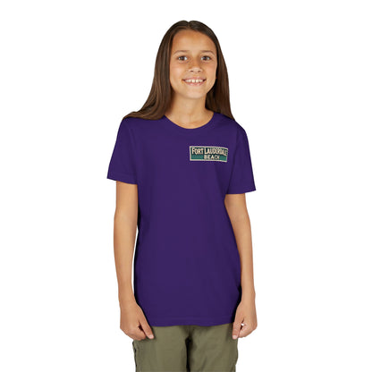Vintage Fort Lauderdale Unisex Youth Short Sleeve Tee