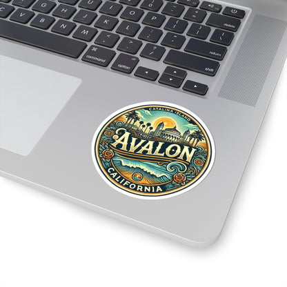 Elegant Avalon Kiss-Cut Sticker