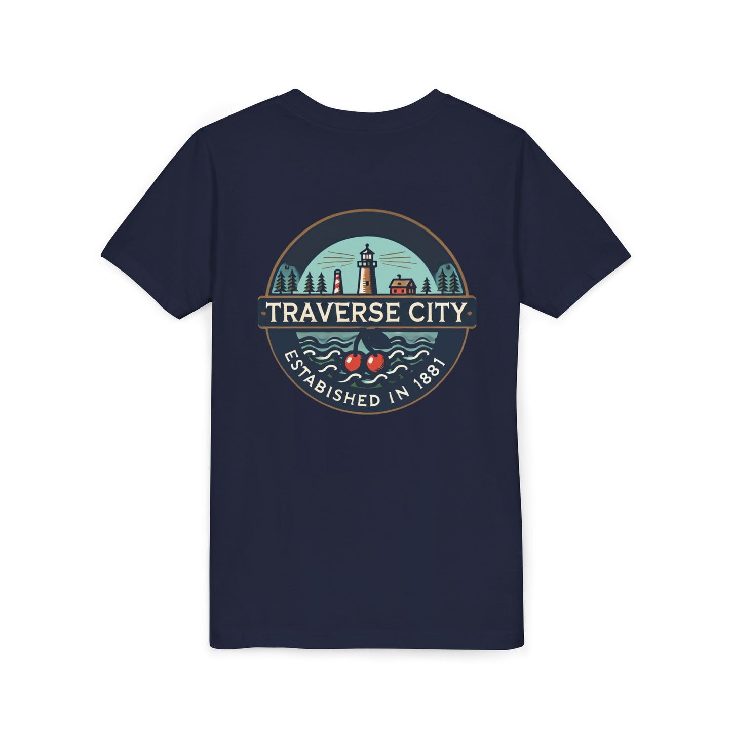 Vintage Traverse City Unisex Youth Short Sleeve Tee