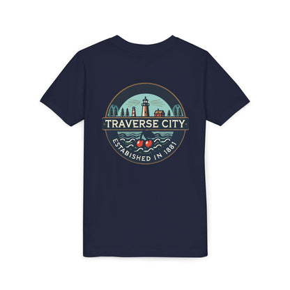 Vintage Traverse City Unisex Youth Short Sleeve Tee