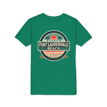 Vintage Fort Lauderdale Unisex Youth Short Sleeve Tee