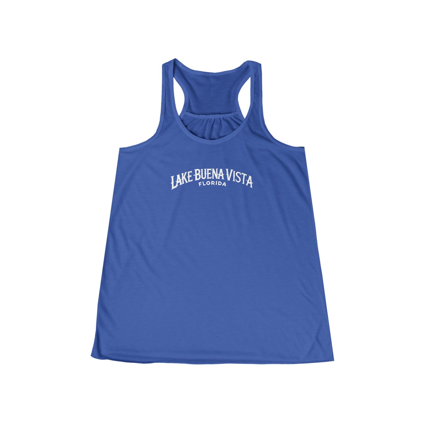 Adventurous Lake Buena Vista Women's Flowy Racerback Tank