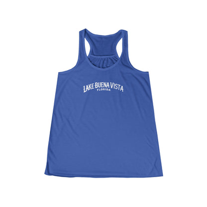 Adventurous Lake Buena Vista Women's Flowy Racerback Tank