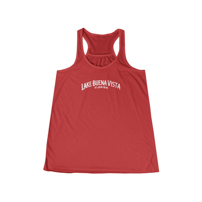 Adventurous Lake Buena Vista Women's Flowy Racerback Tank